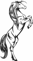 horse cliparts - Para archivos DXF CDR SVG cortados con láser - descarga gratuita