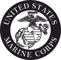 United states marine corps logo - fichier DXF SVG CDR coupe, prêt à découper pour plasma routeur laser