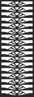 Wall Screen decorative Door Pattern - For Laser Cut DXF CDR SVG Files - free download