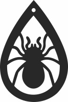 Halloween spider ornament - Para archivos DXF CDR SVG cortados con láser - descarga gratuita