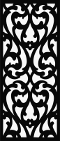 Diseño de puerta de patrón decorativo gratuito para archivos DXF CDR SVG cortados con láser