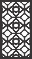 decorative panel wall separator door pattern - For Laser Cut DXF CDR SVG Files - free download