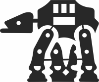 robot star wars figure - Para archivos DXF CDR SVG cortados con láser - descarga gratuita