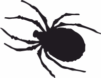 spider silhouette - For Laser Cut DXF CDR SVG Files - free download