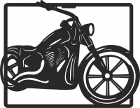 Motorcycles harley clipart - Para archivos DXF CDR SVG cortados con láser - descarga gratuita