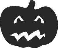 Halloween pampking Silhouette - Para archivos DXF CDR SVG cortados con láser - descarga gratuita