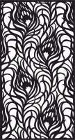 decorative wall screen door floral panel pattern - For Laser Cut DXF CDR SVG Files - free download