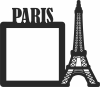 paris picture holder wall decor - Para archivos DXF CDR SVG cortados con láser - descarga gratuita