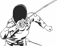fencing epee sword clipart - For Laser Cut DXF CDR SVG Files - free download