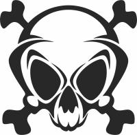 Skull cliparts - For Laser Cut DXF CDR SVG Files - free download