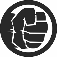 hulk logo - Para archivos DXF CDR SVG cortados con láser - descarga gratuita