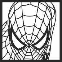 spider man wall clipart - Para archivos DXF CDR SVG cortados con láser - descarga gratuita