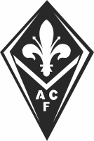 ACF Fiorentina Italy Soccer Football - Para archivos DXF CDR SVG cortados con láser - descarga gratuita