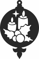 Christmas ornament decor tree - Para archivos DXF CDR SVG cortados con láser - descarga gratuita