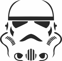 storm trooper Star Wars figure clipart - Para archivos DXF CDR SVG cortados con láser - descarga gratuita