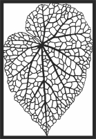 leaf wall arts - For Laser Cut DXF CDR SVG Files - free download