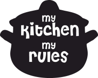 My kitchen my rules - For Laser Cut DXF CDR SVG Files - free download