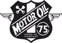 motor oil union Logo Wakefield Retro Sign - fichier DXF SVG CDR coupe, prêt à découper pour plasma routeur laser