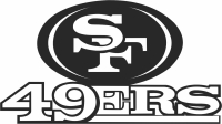 San Francisco 49ers  American football team logo - For Laser Cut DXF CDR SVG Files - free download