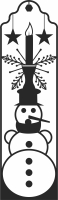 snowman christmas cliparts - Para archivos DXF CDR SVG cortados con láser - descarga gratuita