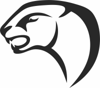 Panther clipart - Para archivos DXF CDR SVG cortados con láser - descarga gratuita