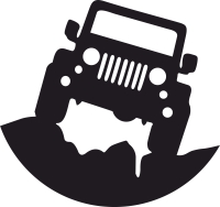 Jeep sign - Para archivos DXF CDR SVG cortados con láser - descarga gratuita