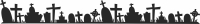 Halloween Grave Cemetery clipart - Para archivos DXF CDR SVG cortados con láser - descarga gratuita