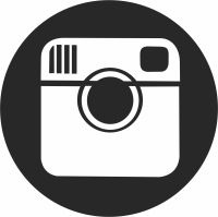 instagram logo clipart - Para archivos DXF CDR SVG cortados con láser - descarga gratuita