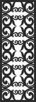 great design pattern for doors or windows - For Laser Cut DXF CDR SVG Files - free download