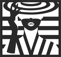 Women wall art - For Laser Cut DXF CDR SVG Files - free download