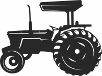 tractor clipart silhouette - Para archivos DXF CDR SVG cortados con láser - descarga gratuita