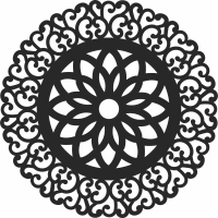 mandala Decorative pattern clipart - For Laser Cut DXF CDR SVG Files - free download