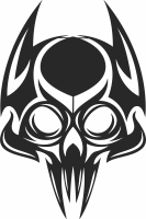 Skull cliparts - For Laser Cut DXF CDR SVG Files - free download