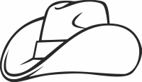 cowboy hat cliparts - Para archivos DXF CDR SVG cortados con láser - descarga gratuita