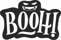 boo halloween clipart - Para archivos DXF CDR SVG cortados con láser - descarga gratuita