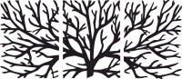 tree branches wall decor - For Laser Cut DXF CDR SVG Files - free download