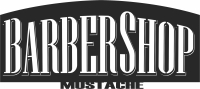 Barbershop Mustache Man clipart - Para archivos DXF CDR SVG cortados con láser - descarga gratuita