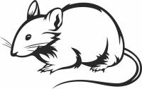 mouse rat clipart - For Laser Cut DXF CDR SVG Files - free download