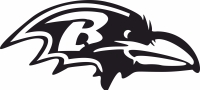 baltimore ravens Nfl  American football - For Laser Cut DXF CDR SVG Files - free download