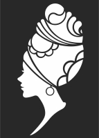 Canvas african women clipart - For Laser Cut DXF CDR SVG Files - free download