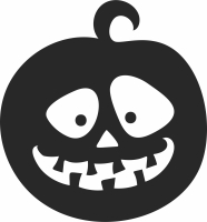 funny pumpkin halloween art - For Laser Cut DXF CDR SVG Files - free download