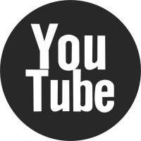 Youtube logo clipart - For Laser Cut DXF CDR SVG Files - free download