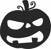 Scary Pumpkin for halloween - For Laser Cut DXF CDR SVG Files - free download