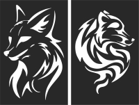 Fox wall decor - For Laser Cut DXF CDR SVG Files - free download