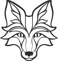 Wolf wall decor - For Laser Cut DXF CDR SVG Files - free download