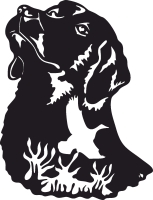 dog with bird - For Laser Cut DXF CDR SVG Files - free download