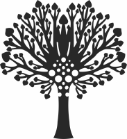 tree cliparts wall decor - For Laser Cut DXF CDR SVG Files - free download