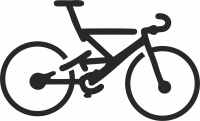 racing bike cliparts - Para archivos DXF CDR SVG cortados con láser - descarga gratuita