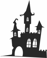 Scary halloween house - For Laser Cut DXF CDR SVG Files - free download