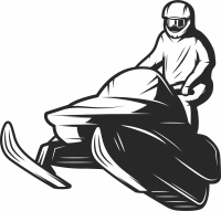 Snowmobile clipart - For Laser Cut DXF CDR SVG Files - free download